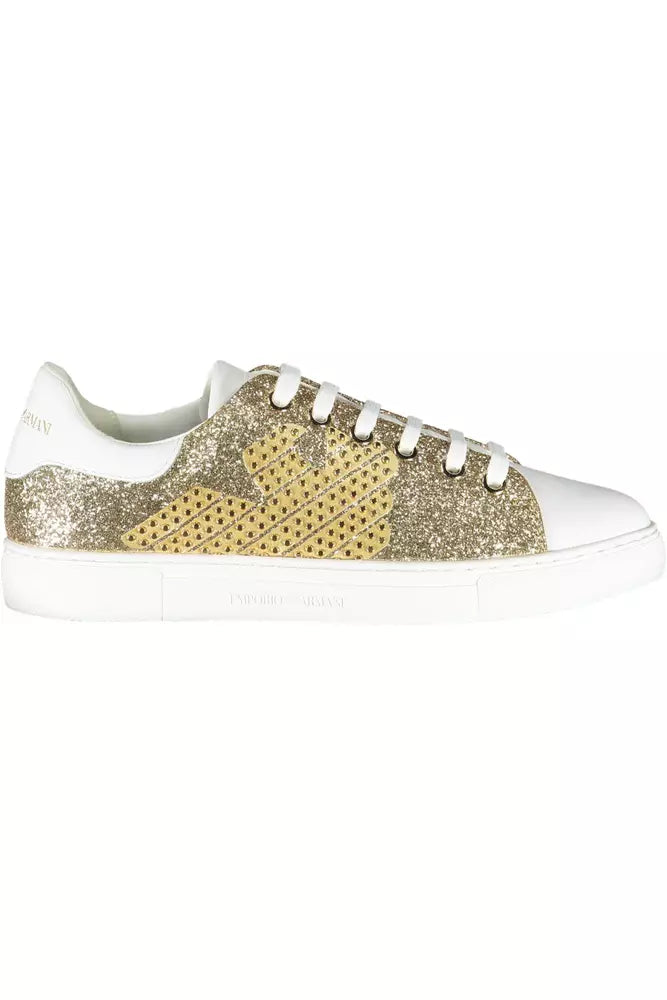  - Gold Polyester Women Sneaker