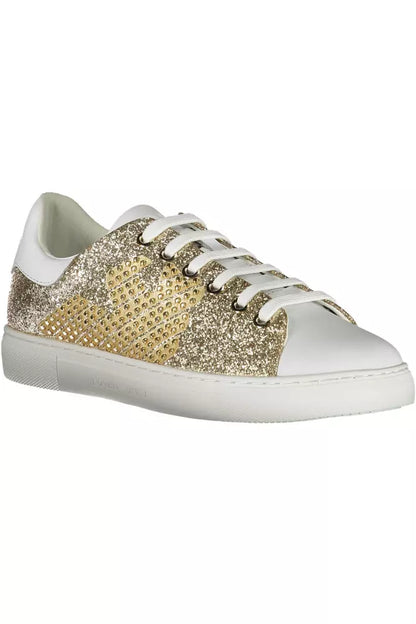  - Gold Polyester Women Sneaker