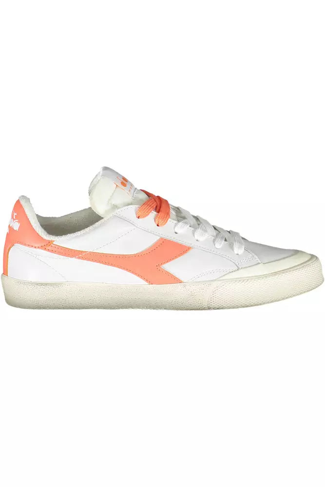  - White Leather Women Sneaker