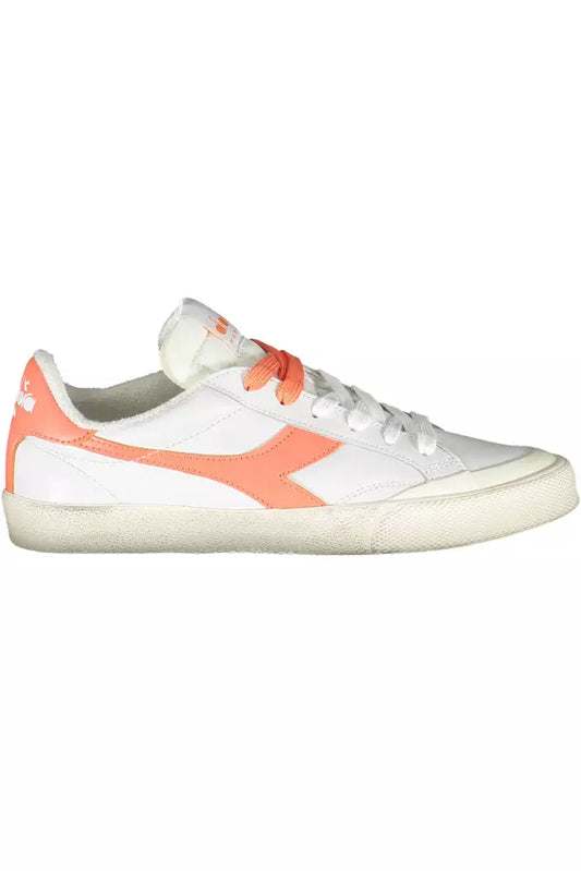  - White Leather Women Sneaker