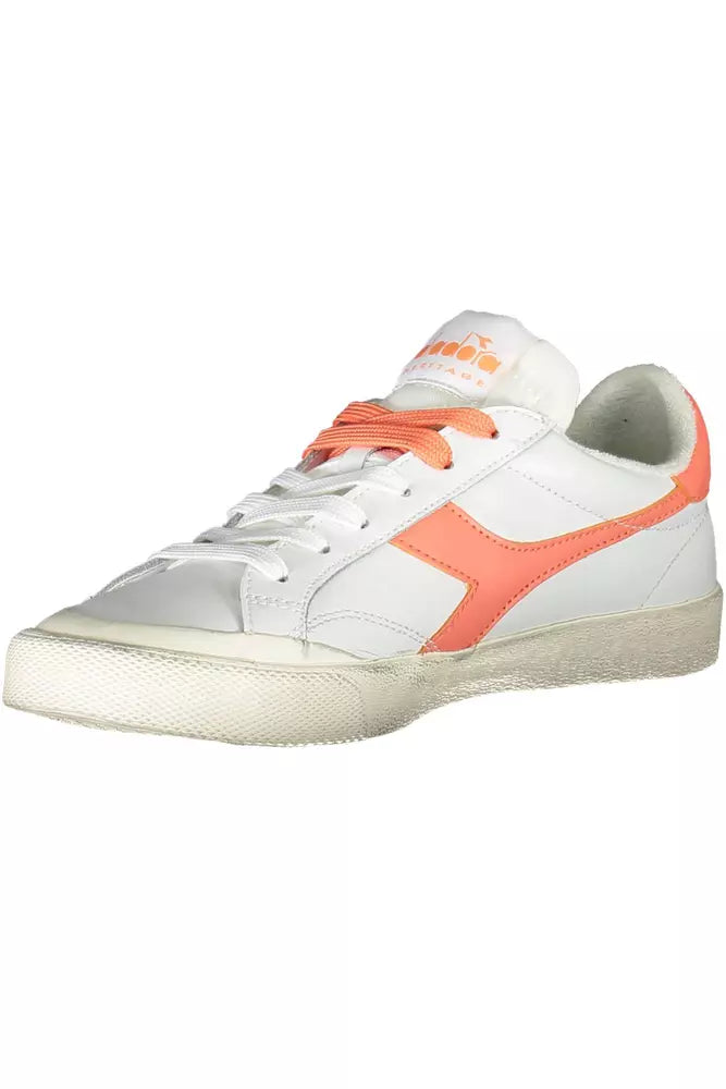  - White Leather Women Sneaker