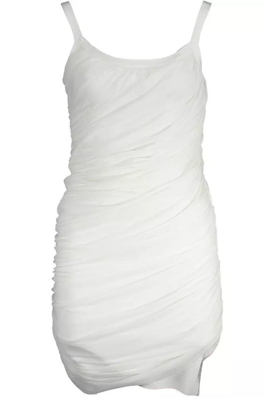 White Viscose Women Dress - The Luxe Alliance