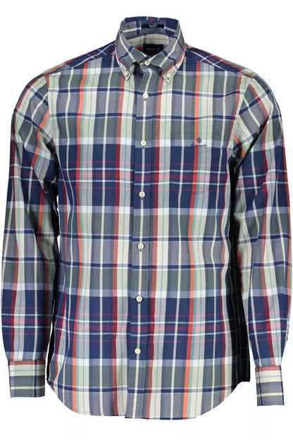  - Green Cotton Men Shirt