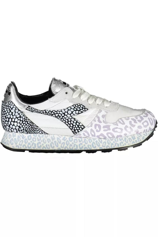  - White Fabric Women Sneaker