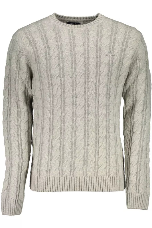  - Gray Wool Men Sweater