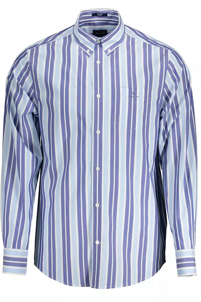  - Light Blue Cotton Men Shirt