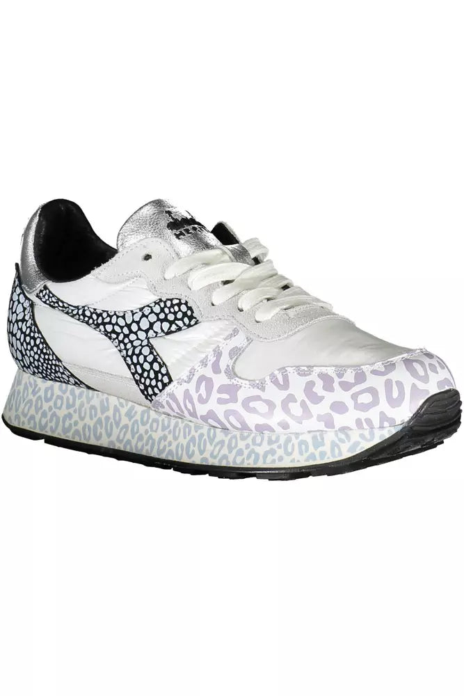  - White Fabric Women Sneaker