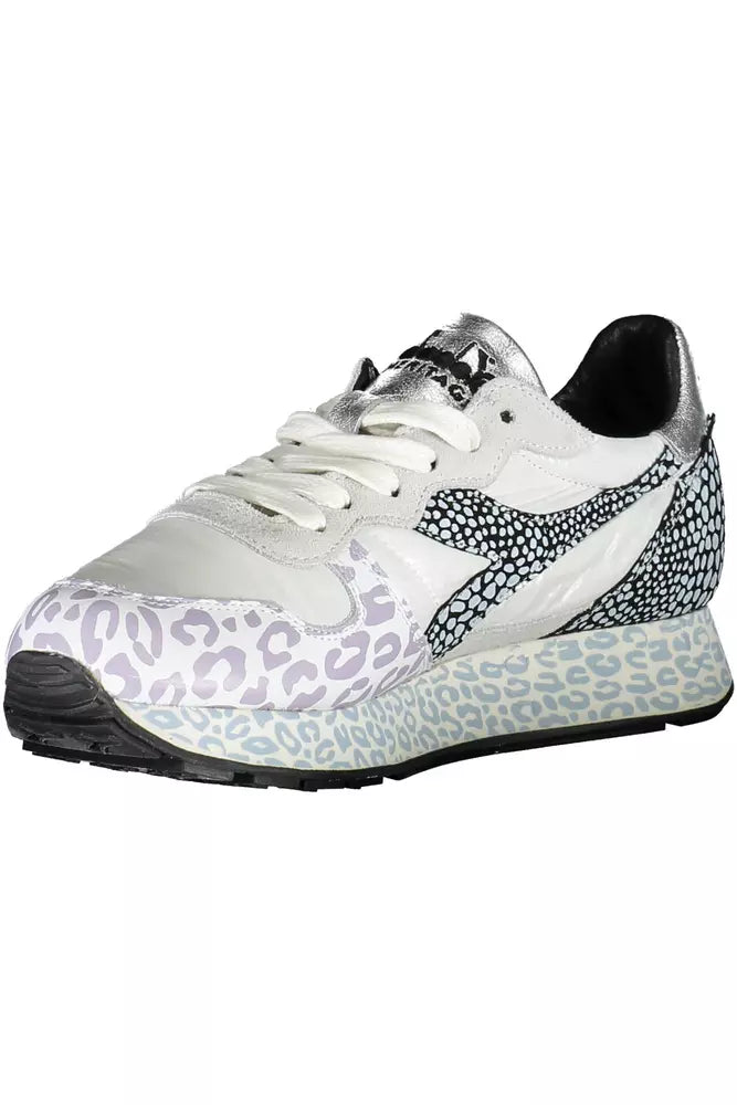  - White Fabric Women Sneaker