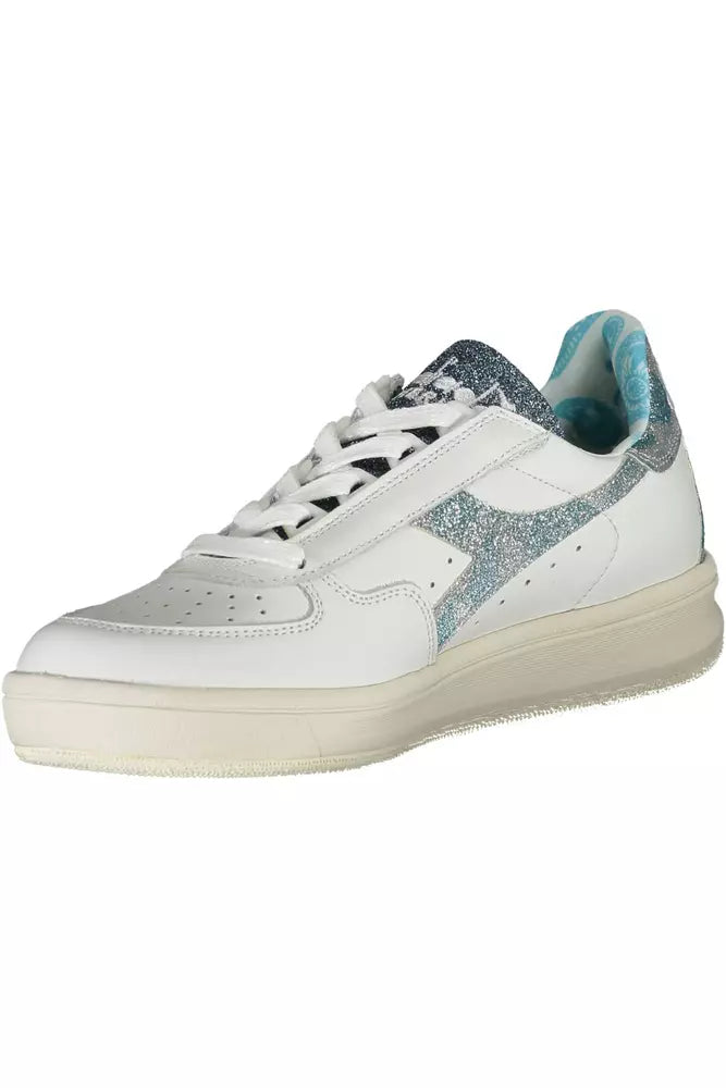  - White Leather Women Sneaker