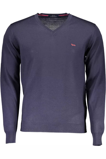 Blue Wool Men Sweater - The Luxe Alliance