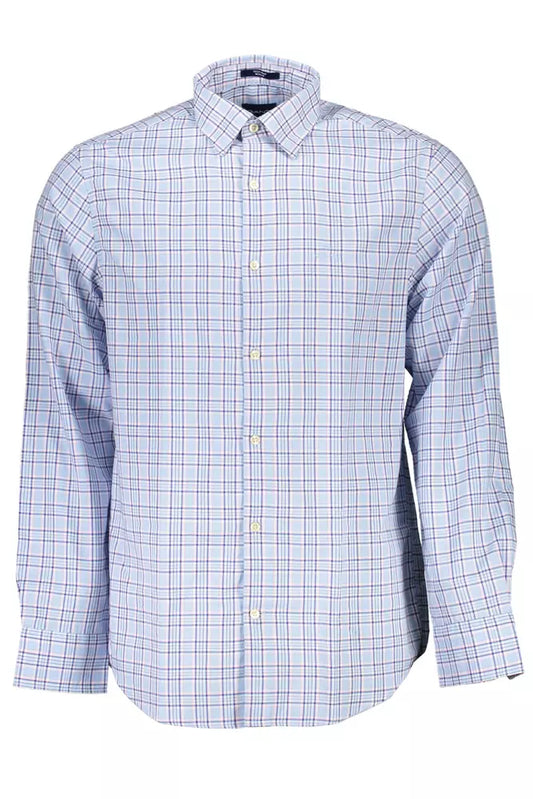  - Light Blue Cotton Men Shirt