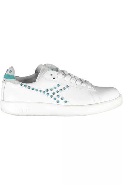  - White Leather Women Sneaker