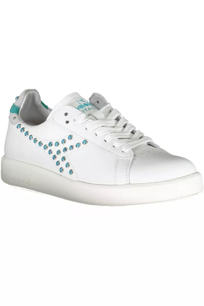  - White Leather Women Sneaker