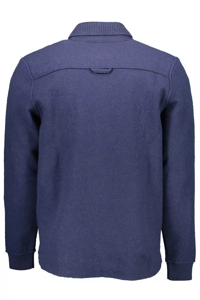  - Blue Wool Men Sweater