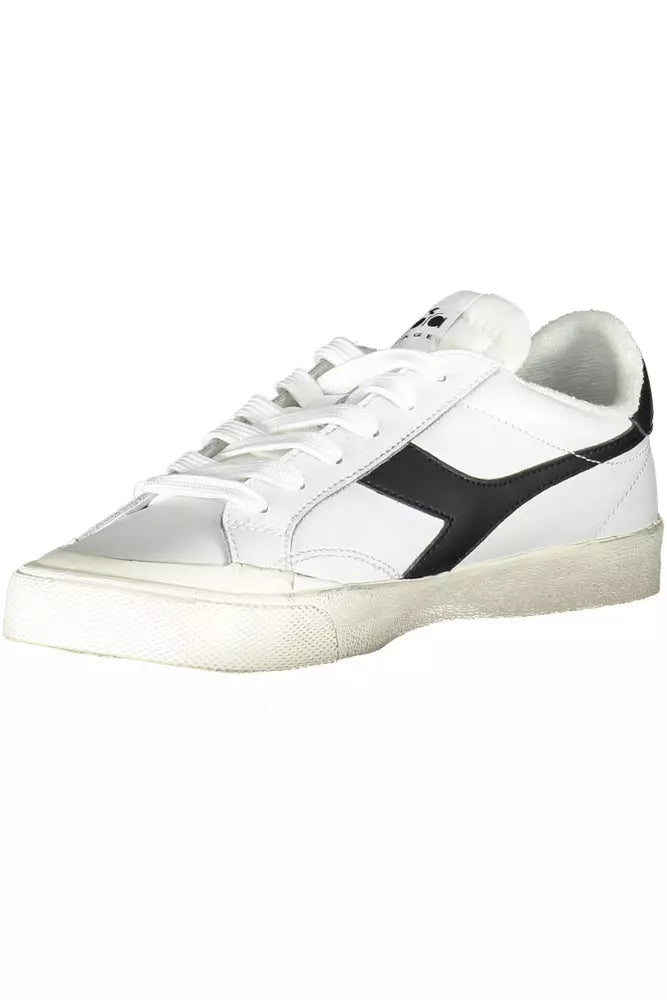  - White Leather Women Sneaker