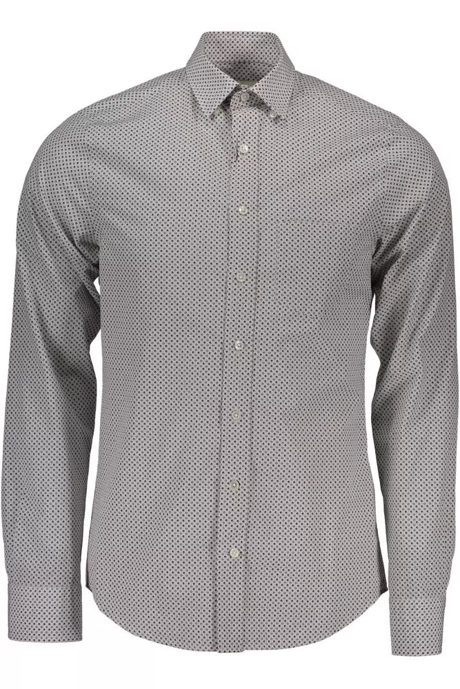  - White Cotton Men Shirt