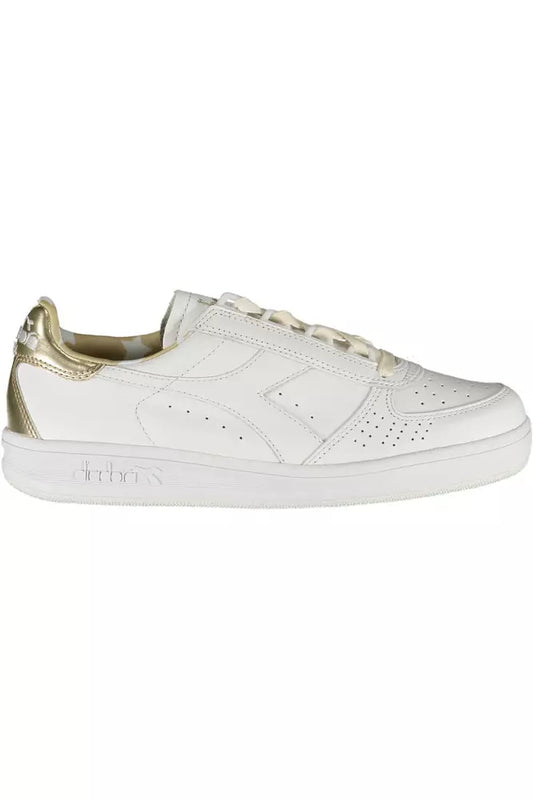  - White Leather Women Sneaker