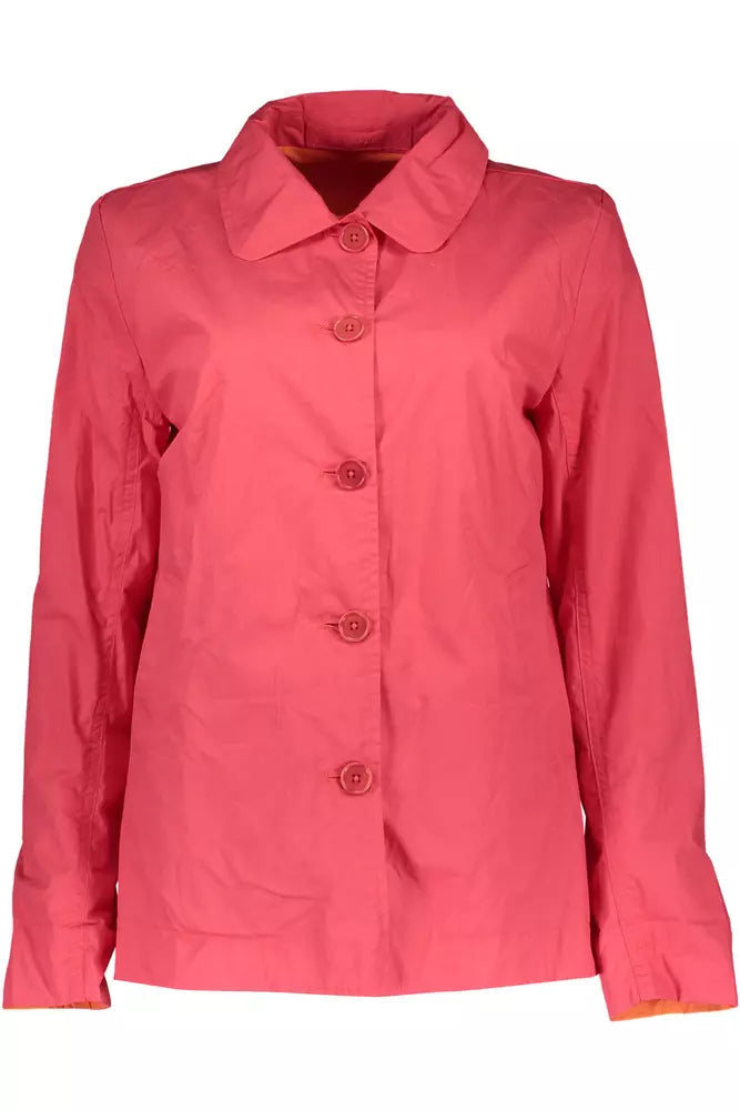  - Red Cotton Women Jacket