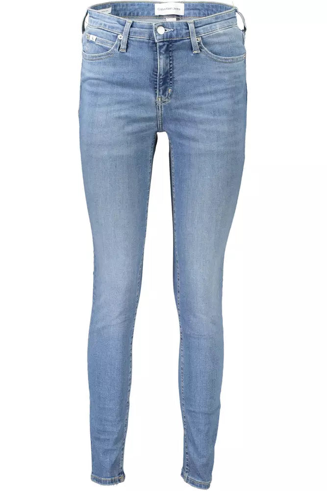  - Light Blue Cotton Women Jeans