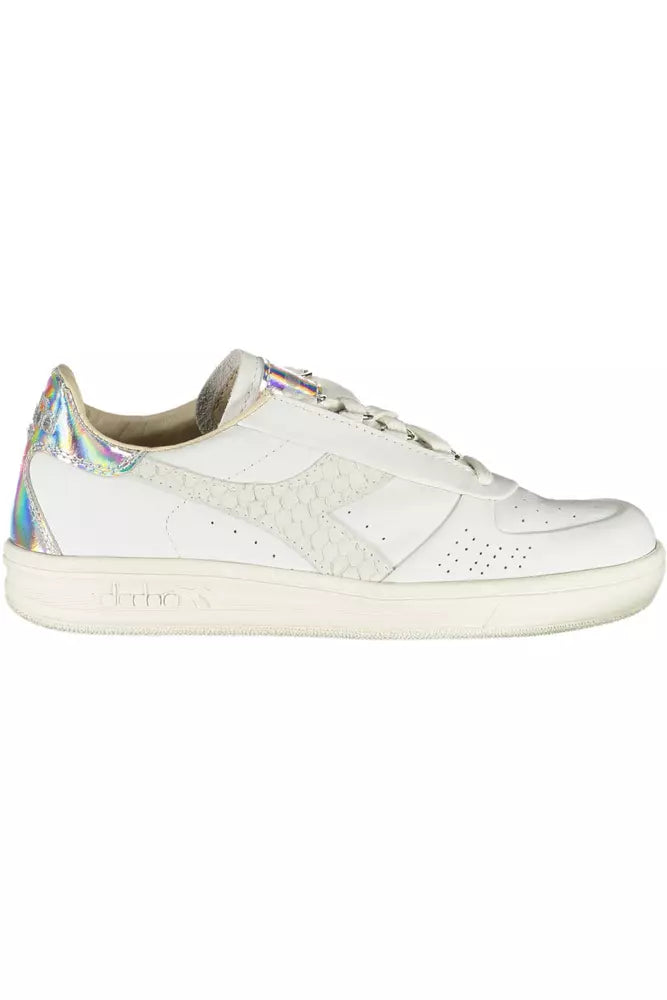  - White Leather Women Sneaker