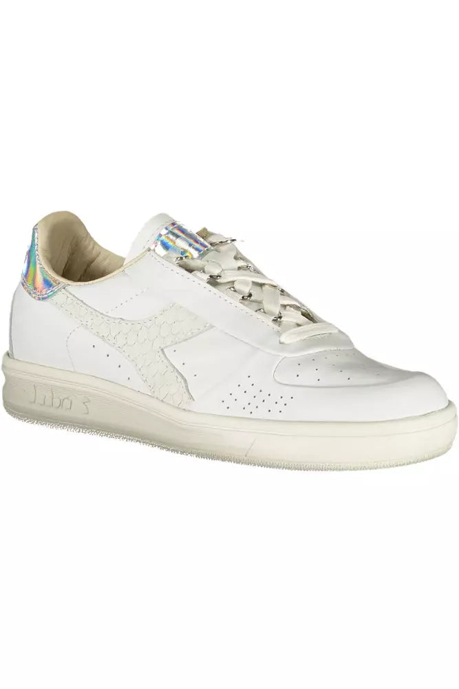  - White Leather Women Sneaker