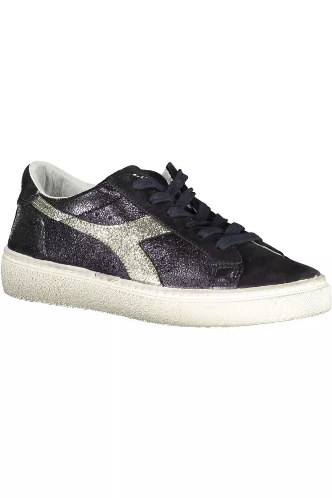  - Black Leather Women Sneaker