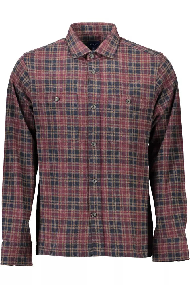  - Brown Cotton Men Shirt