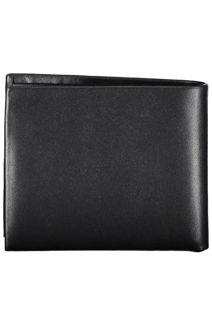 Black Polyester Men Wallet