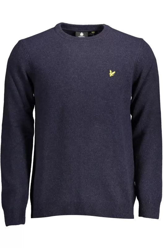  - Blue Wool Men Sweater