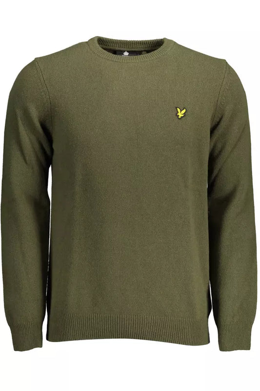  - Green Wool Men Sweater