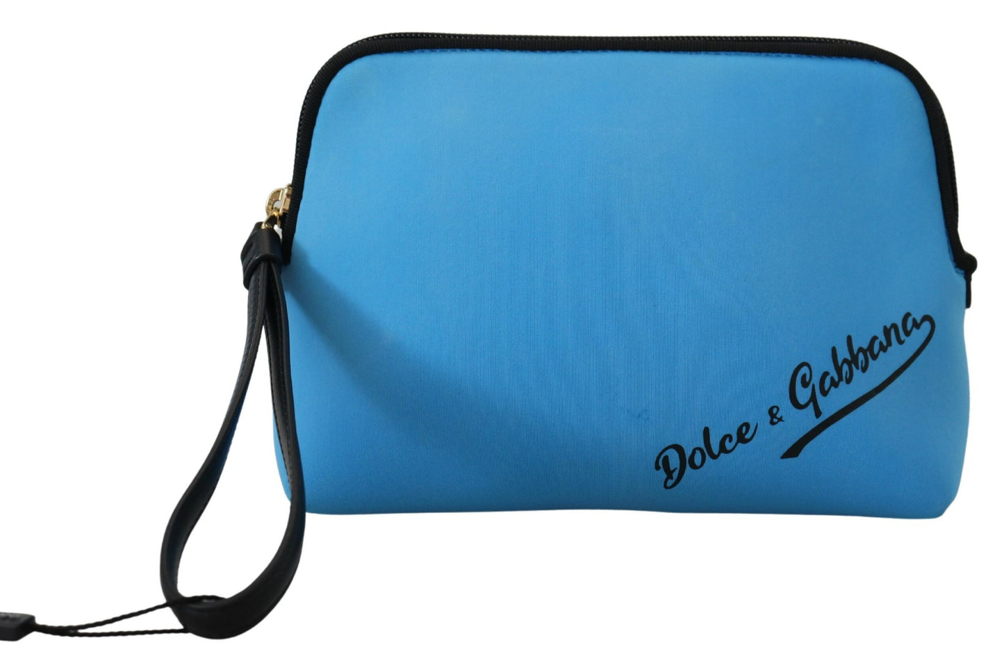  - Elegant Blue Polyamide Pouch Bag