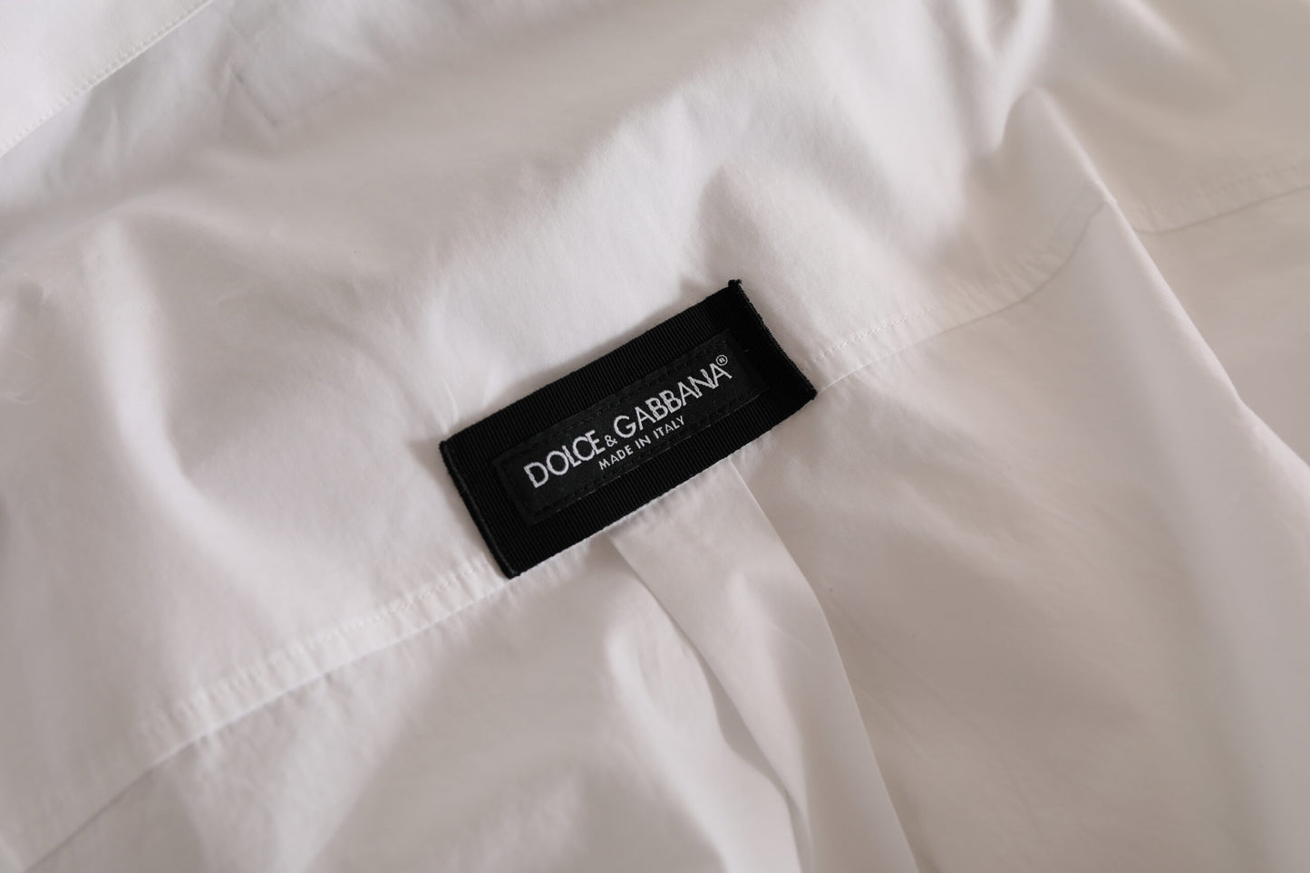  - Elegant White Cotton Formal Shirt