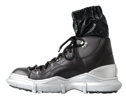  - Black High Top Sneaker Bootie