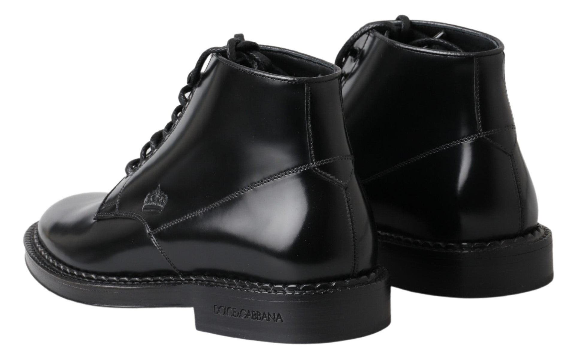 Elegant Black Leather Men's Boots