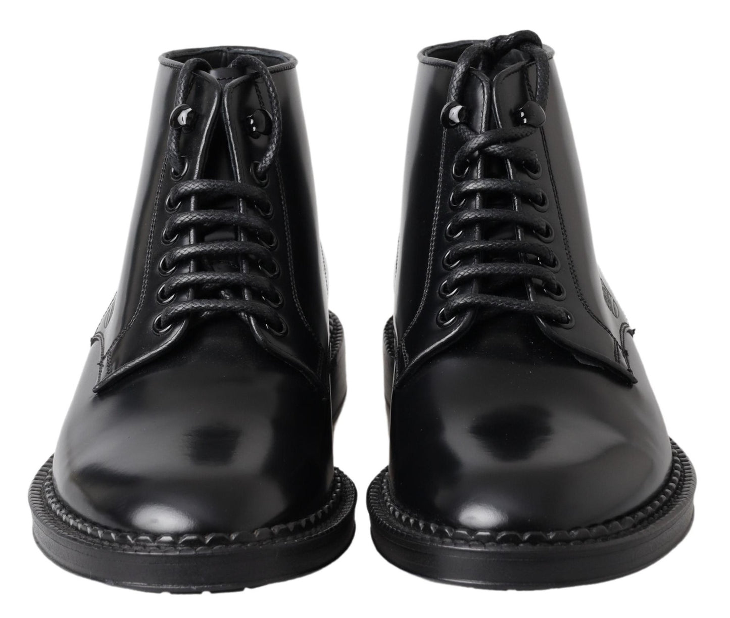  - Elegant Black Leather Men's Boots