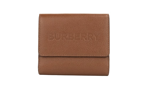  - Luna Tan Grained Leather Small Coin Pouch Snap Wallet