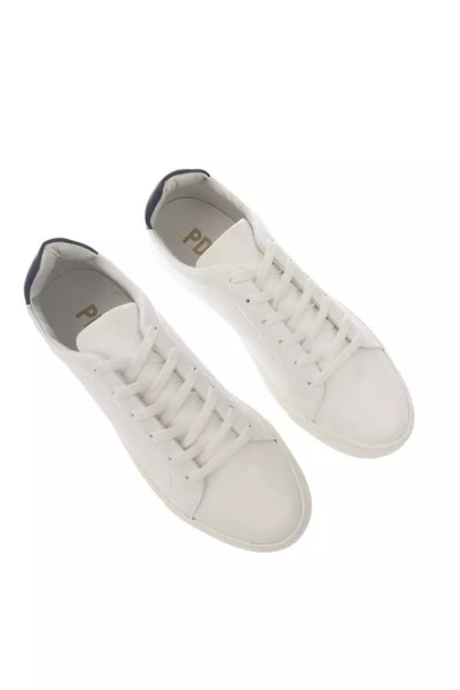  - Elegant Monocolor Leather Sneakers