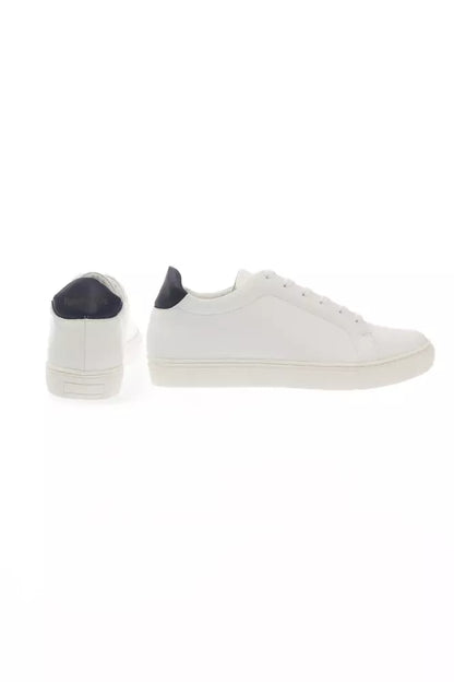  - Elegant Monocolor Leather Sneakers