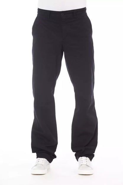  - Blue Cotton Men Pant