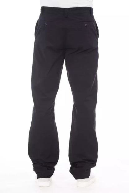  - Blue Cotton Men Pant