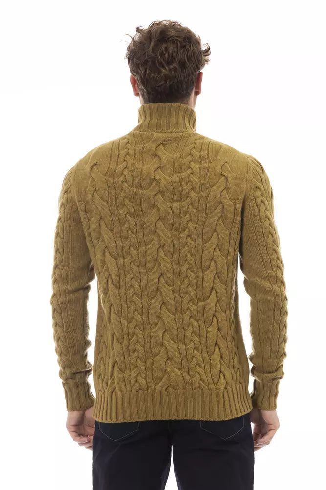  - Brown Wool Men Sweater