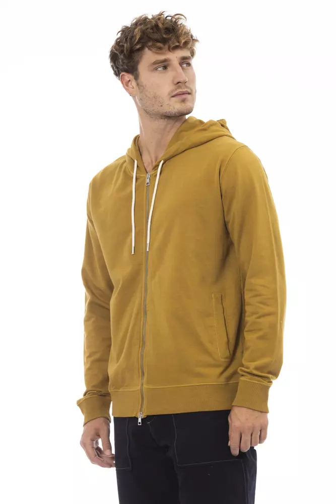  - Brown Cotton Men Sweatshirt