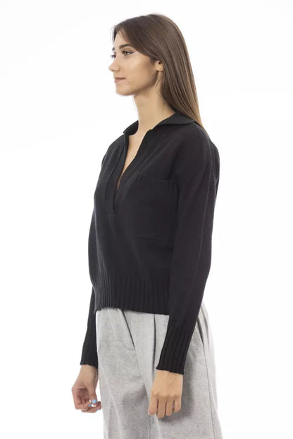  - Black Wool Women Sweater