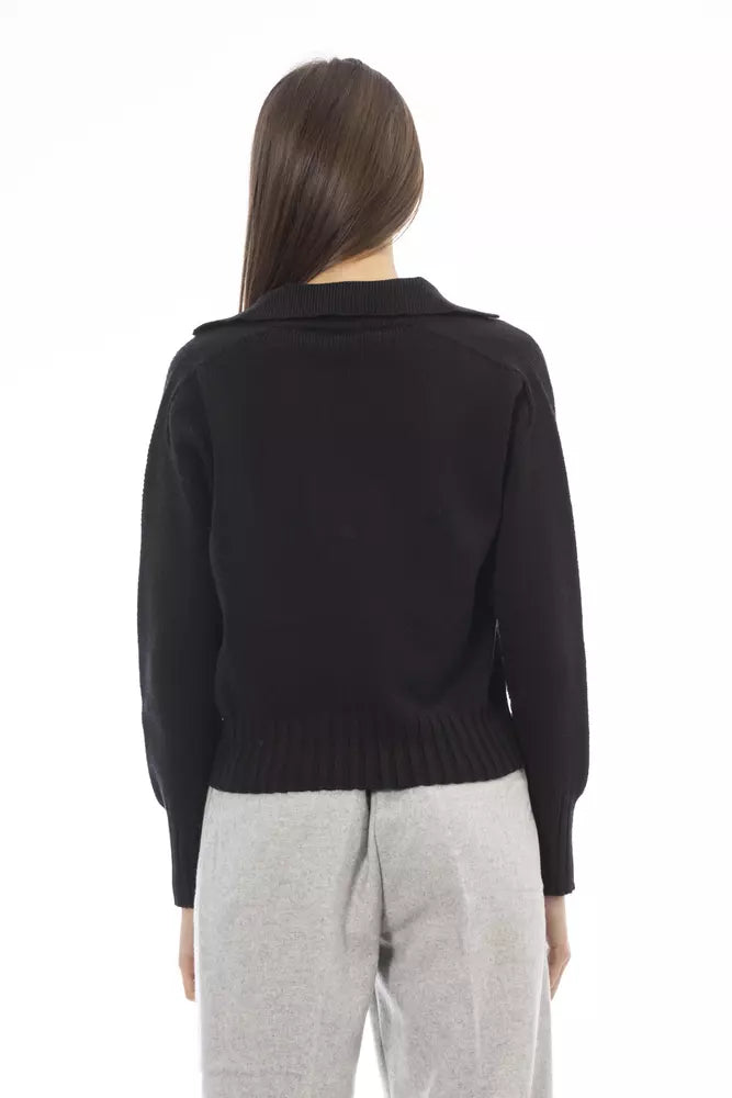  - Black Wool Women Sweater