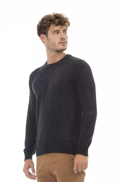  - Black Wool Men Sweater