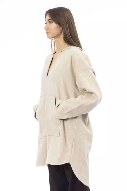  - Beige Wool Women Sweater