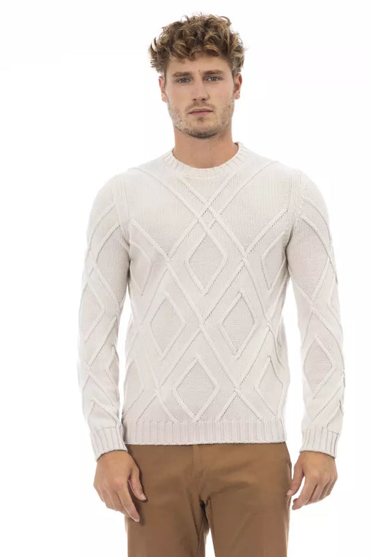  - Beige Merino Men Sweater