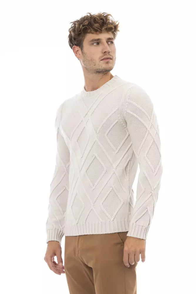  - Beige Merino Men Sweater