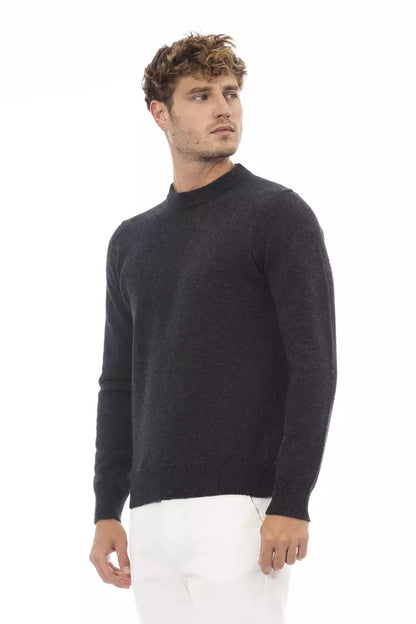  - Black Wool Men Sweater