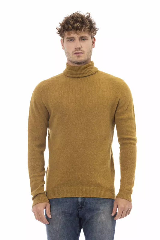  - Brown Alpaca Men Sweater